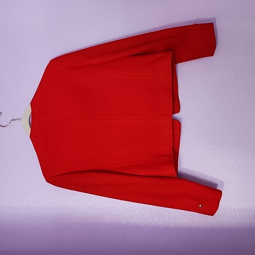 Vintage Pendleton Red Virgin Wool Cropped Jacket … - image 2